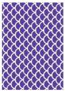 Printed Wafer Paper - Fish Scale Purple